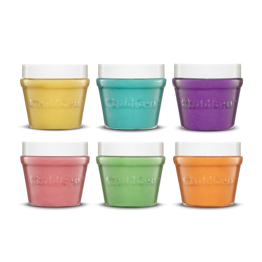ChildGen Natural Play Dough Set – 6x4.5oz, Non-Toxic, Soft & Long-Lasting