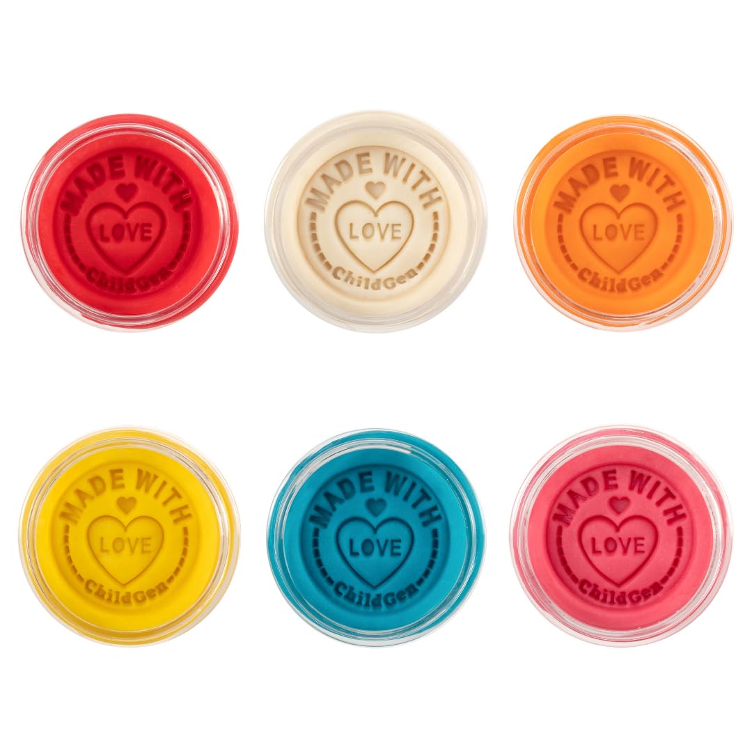 ChildGen Natural Play Dough Set – 6-Pack, Non-Toxic & Ultra Soft