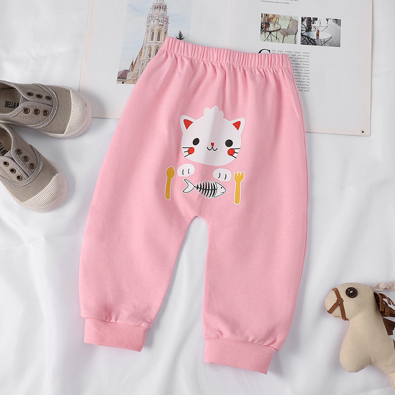 Children’s Animal Print Spring And Summer Pants