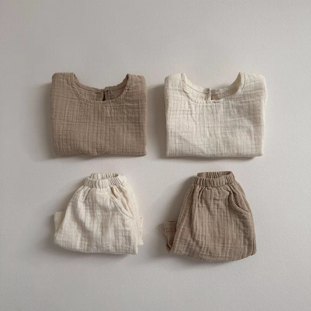 Children's Breathable Vest and Shorts Set, Comfortable Two-pieces Set