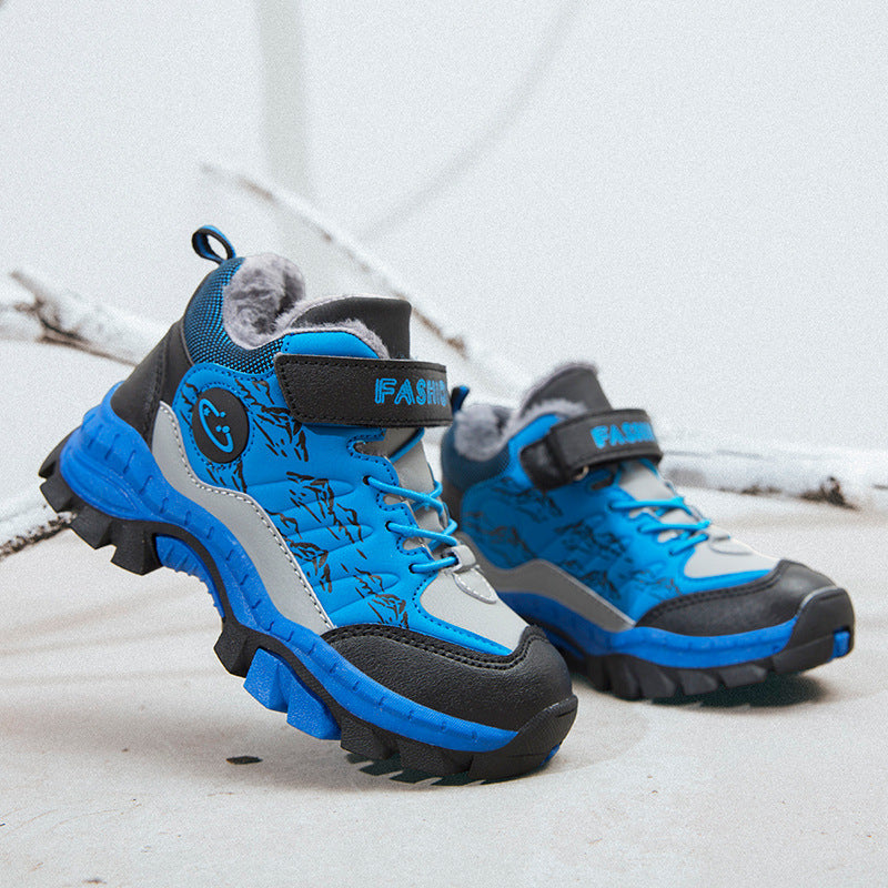 Children's Cotton Shoes, Boys Cotton Hiking Shoes