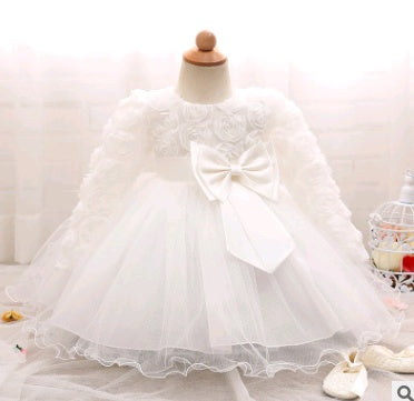 Children's Long-sleeved Wedding Dress