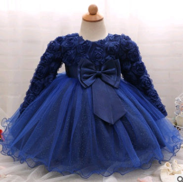 Children's Long-sleeved Wedding Dress