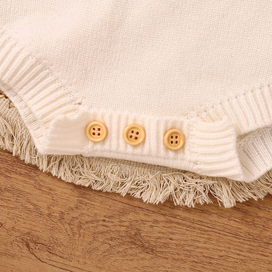 Children's Romper, Easter Rabbit Ear Romper, Long Sleeve Romper