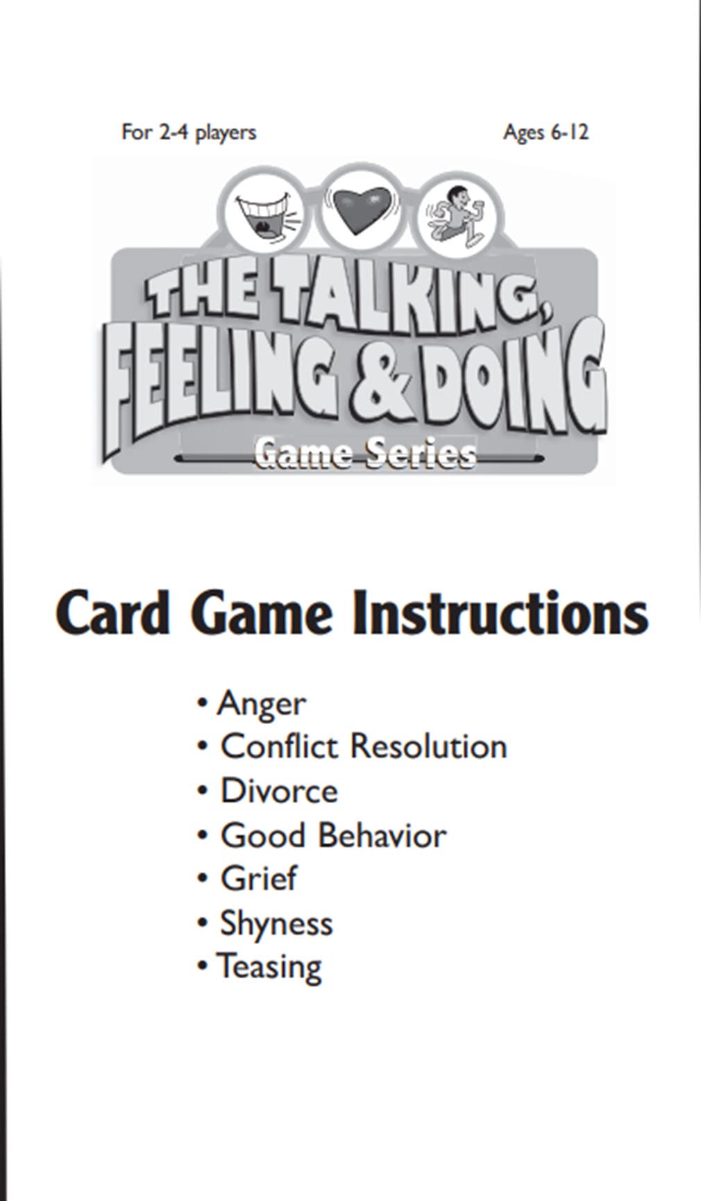 Childswork / Childsplay The Talking, Feeling, & Doing Grief Card Game - Ages 6-12