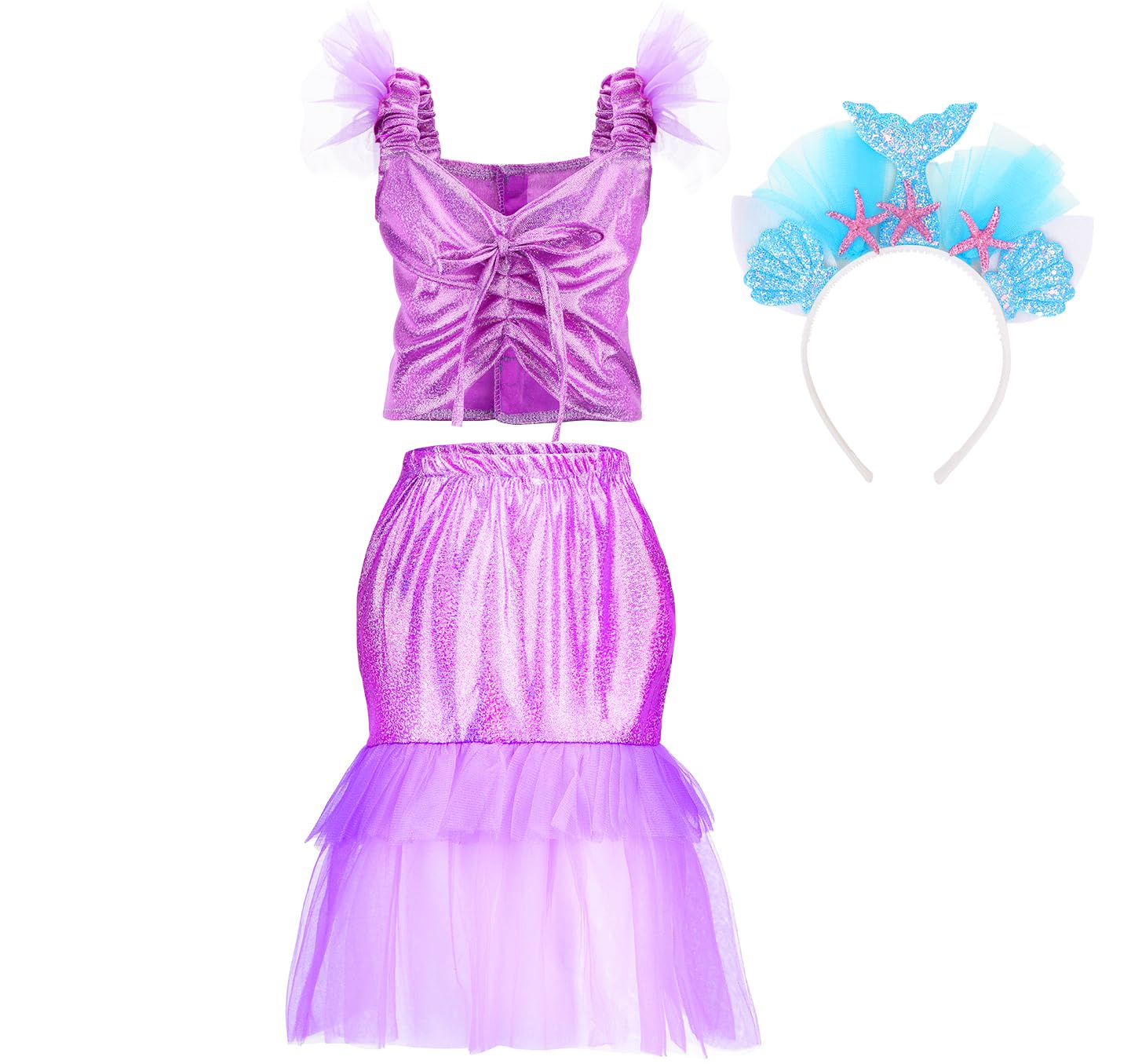 Chillife Princess Dress Up Set for Girls - 4 Themed Costumes for Ages 3-8