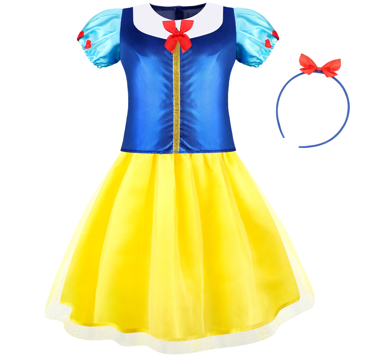 Chillife Princess Dress Up Set for Girls - 4 Themed Costumes for Ages 3-8