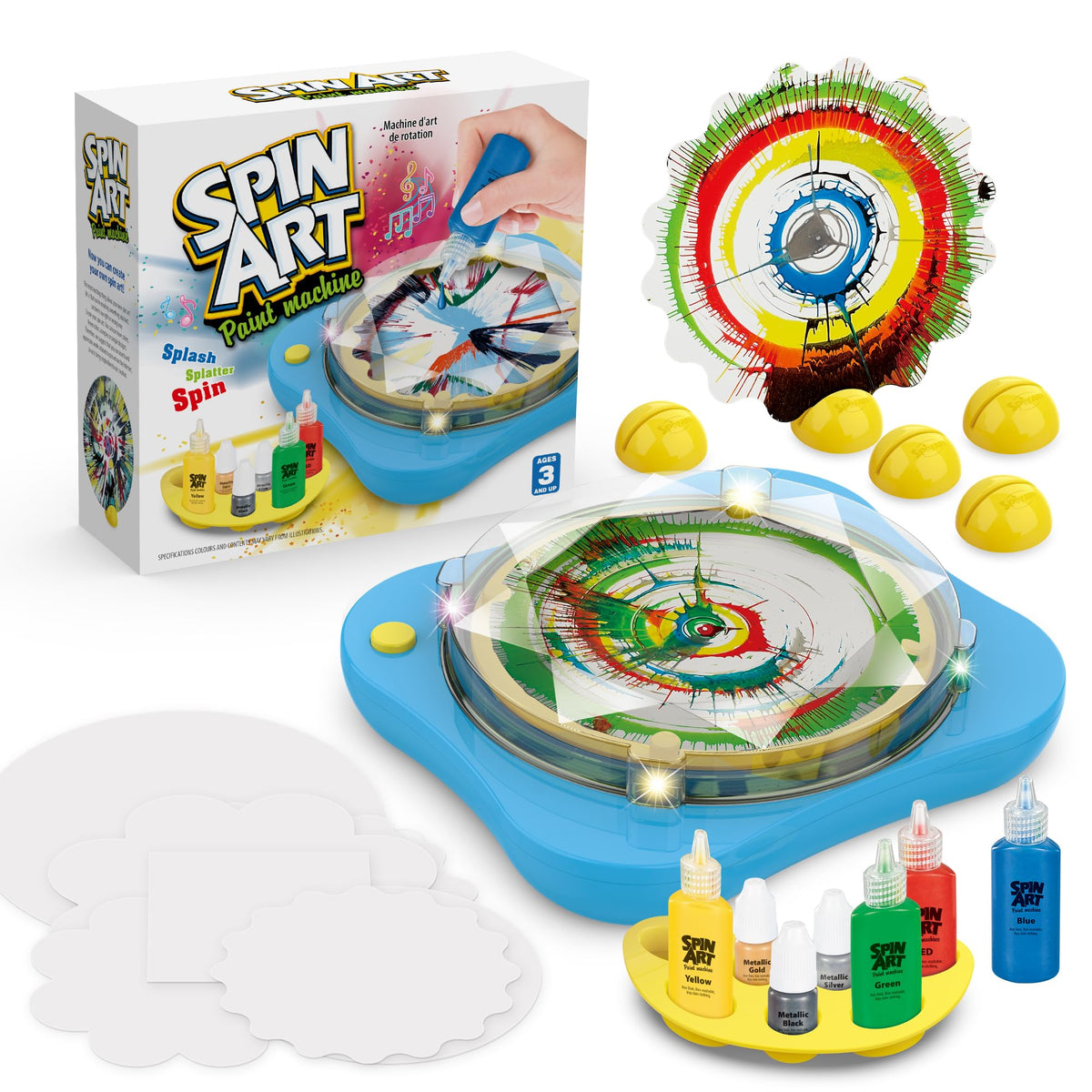 Chilpals Spin Art Machine — Creative Spin Art Kit for Kids (Ages 4–12)