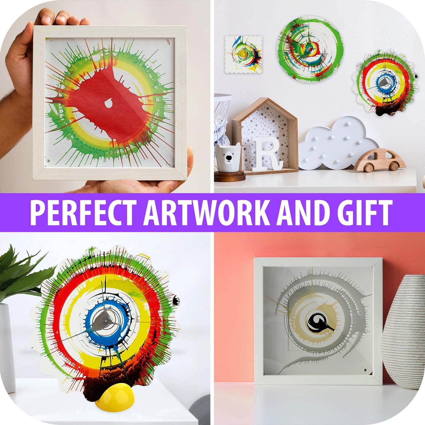 Chilpals Spin Art Machine for Kids | Creative Painting Spinner Kit (Ages 4-12)