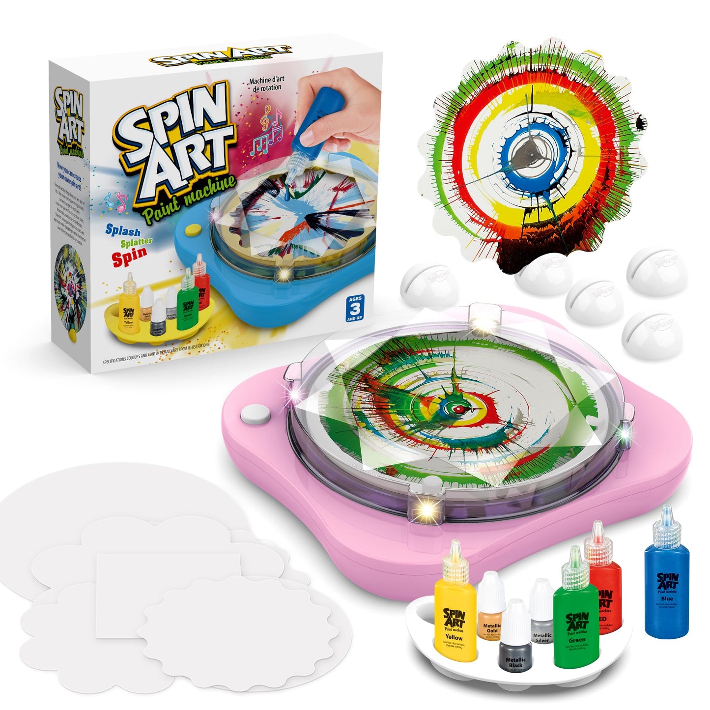 Chilpals Spin Art Machine for Kids | Creative Painting Spinner Kit (Ages 4-12)