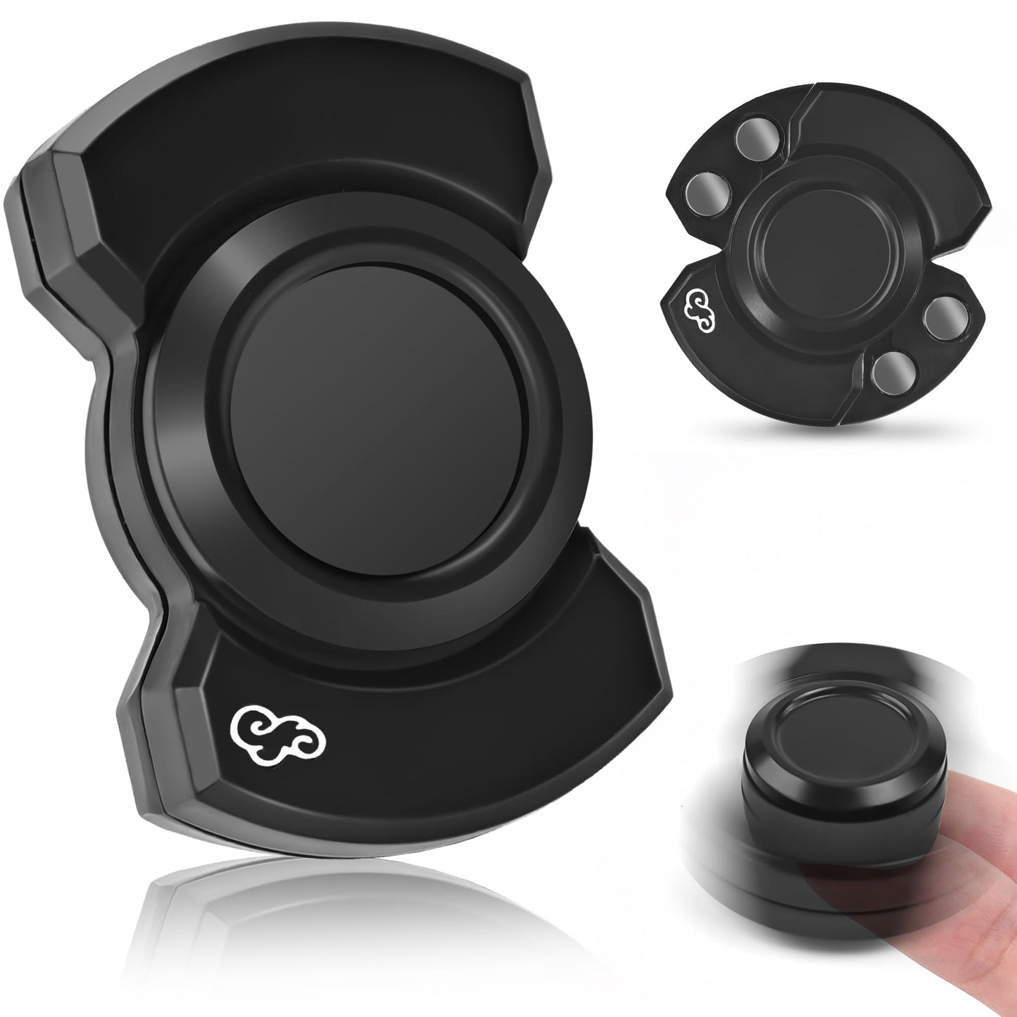 Chilvil 3-in-1 Fidget Spinner: Magnetic Slider, Clicker & Spinner for Focus
