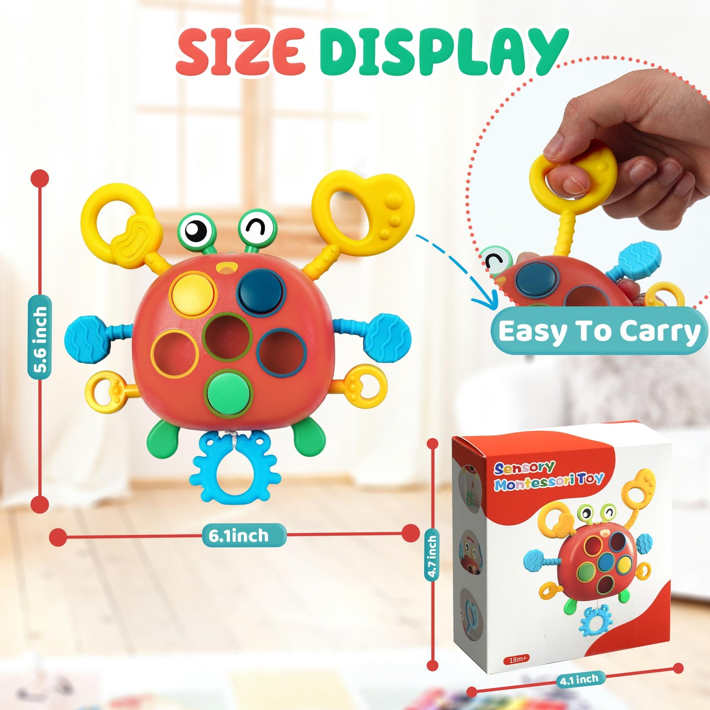 Chilvil Sensory Montessori Travel Toys for Toddlers (1-3) - Airplane & Road Trip