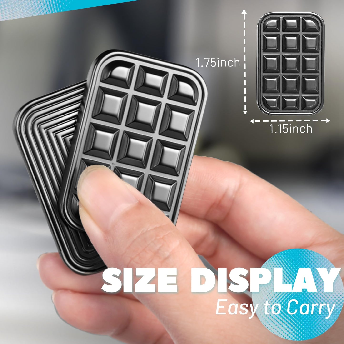 Chilvil Fidget Magnetic Slider – Metal EDC Desk Toy for Adults, Stress Relief & Focus