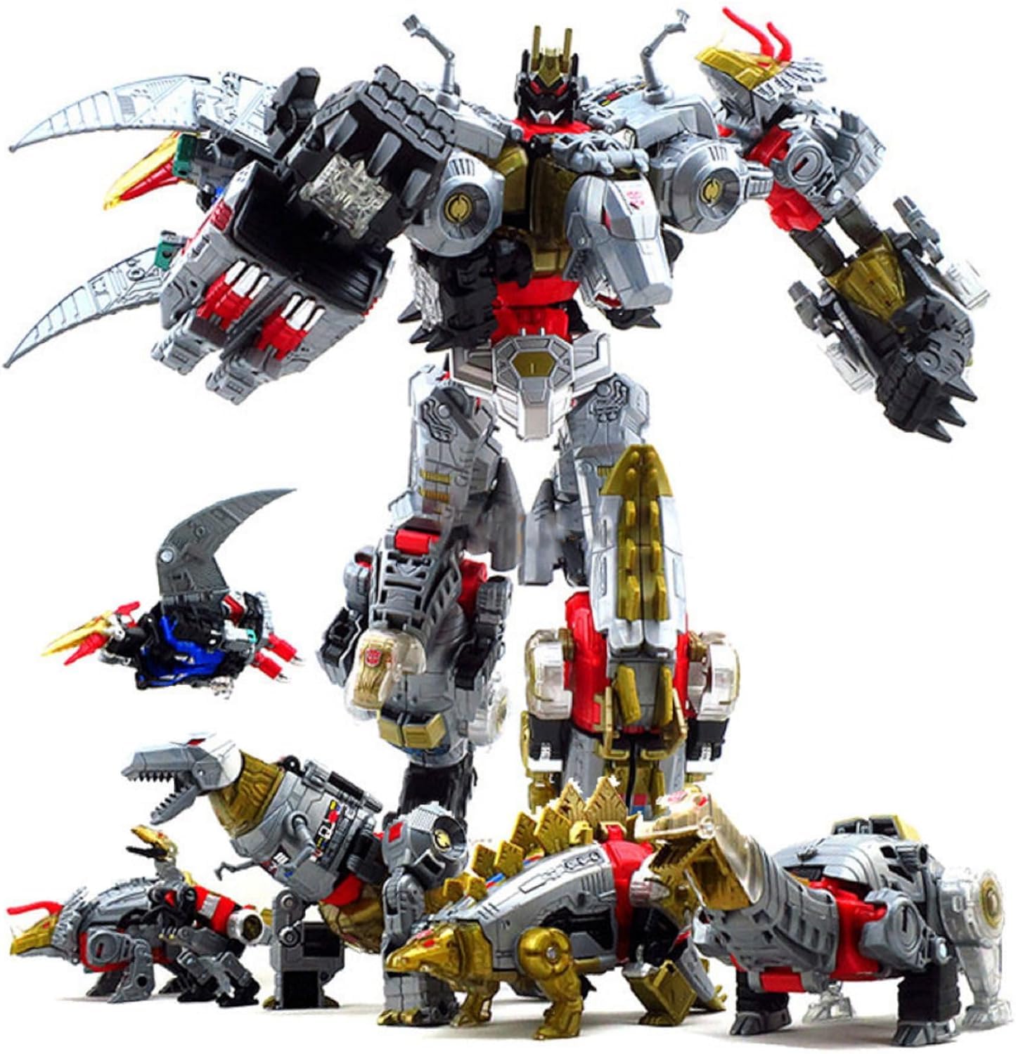 chingbor Deformation Toy Combiner 5 in 1 Action Figure – 14.6 Inch Mega Robot for Boys, Girls & Adults