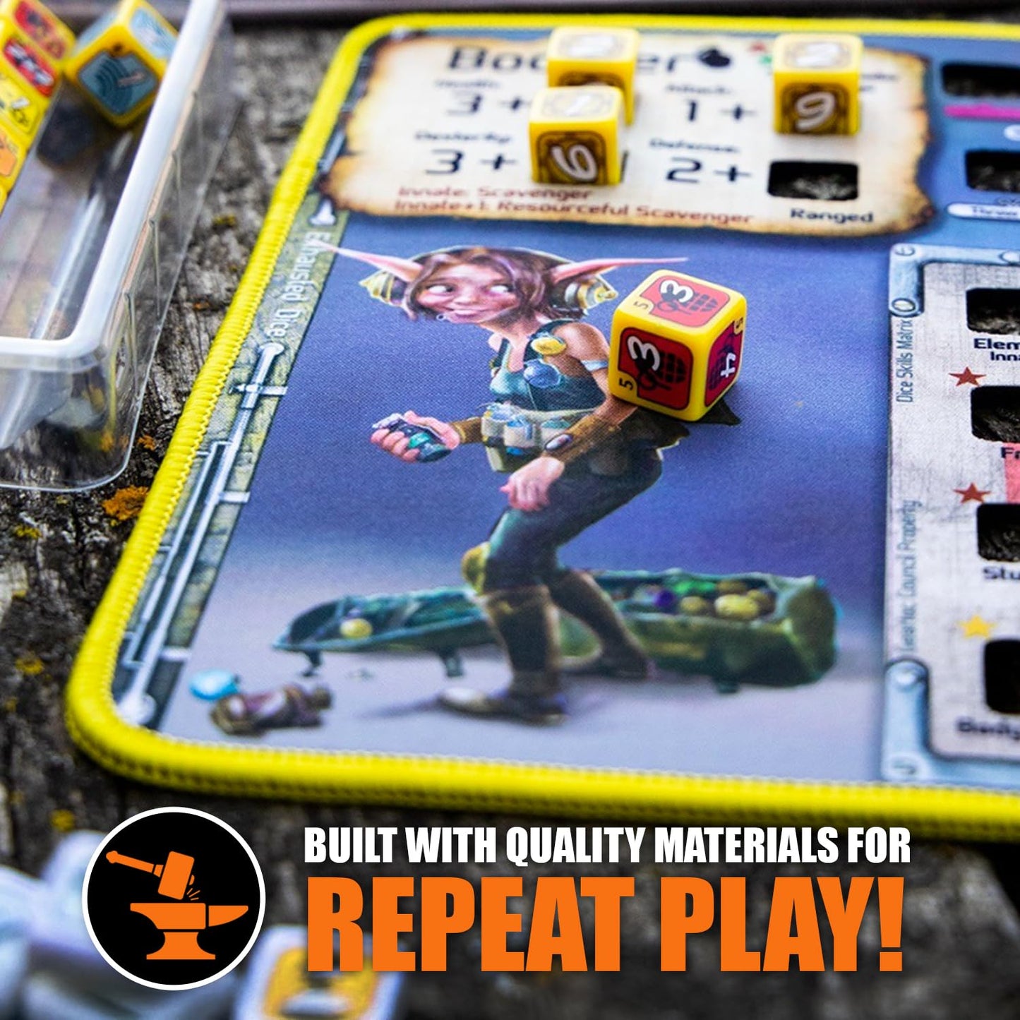 Chip Theory Games Too Many Bones Dice Builder – Solo & Co-op Tactical RPG for 1–4 Players
