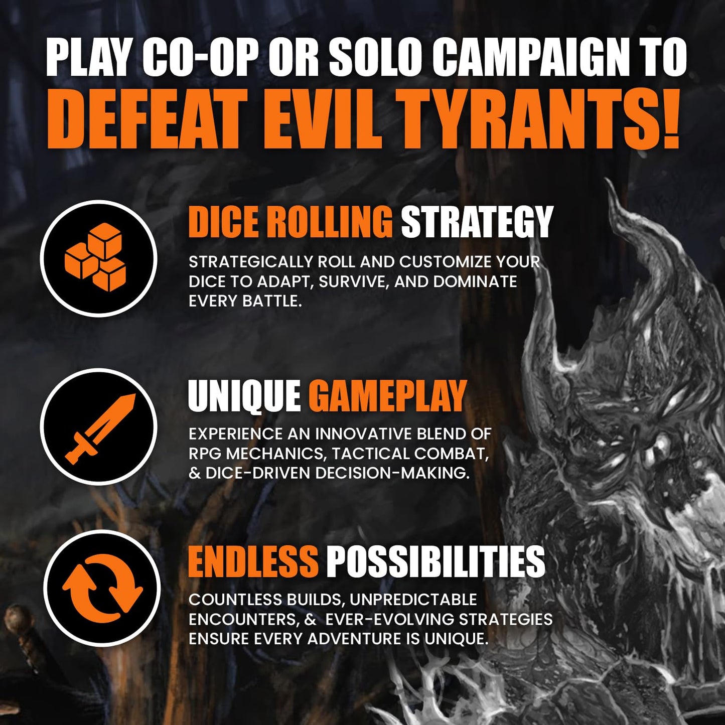 Chip Theory Games Too Many Bones Dice Builder – Solo & Co-op Tactical RPG for 1–4 Players
