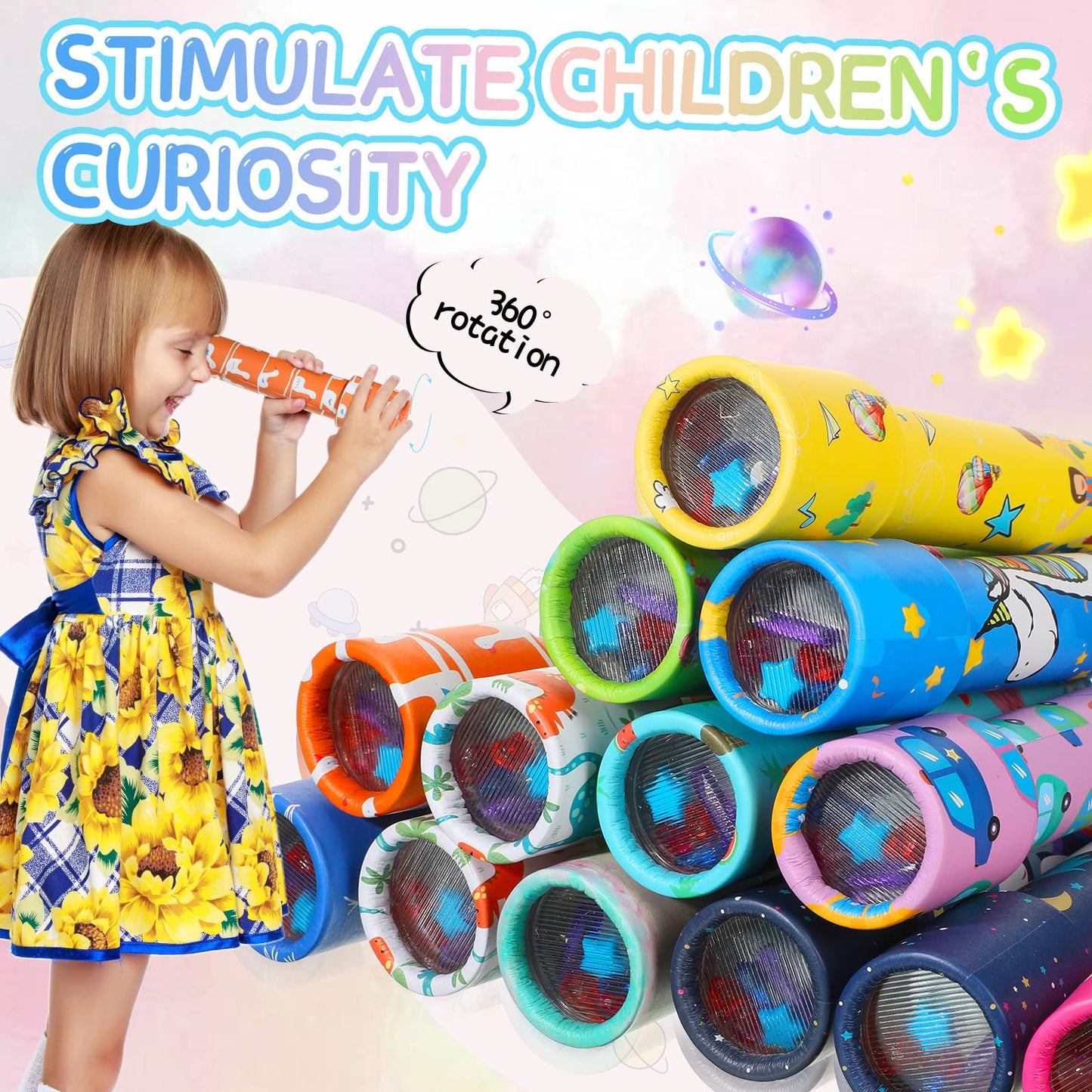 Chivao 30 Pcs Classic Kaleidoscopes – Vintage Kids Toys & Party Favors