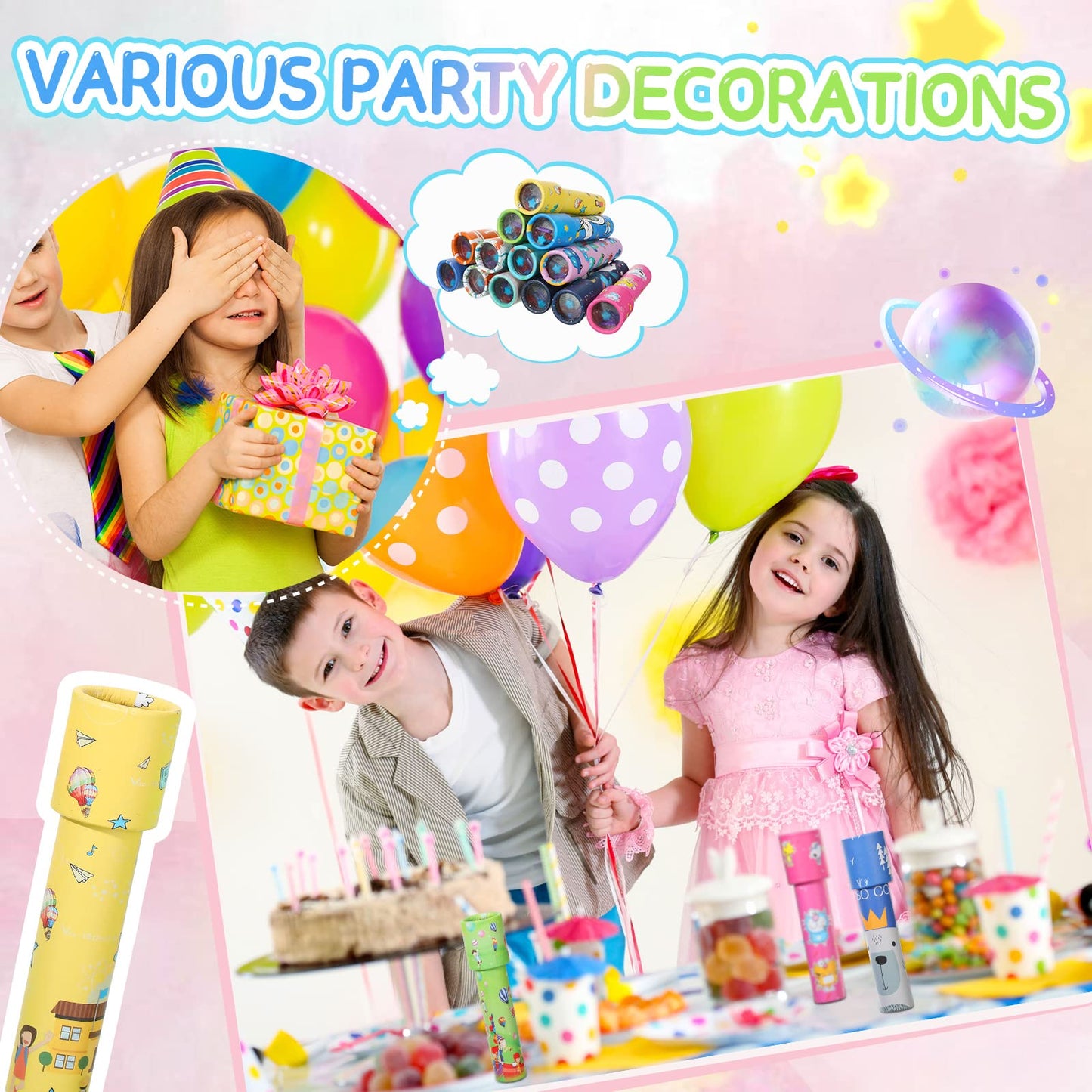Chivao 30 Pcs Classic Kaleidoscopes – Vintage Kids Toys & Party Favors