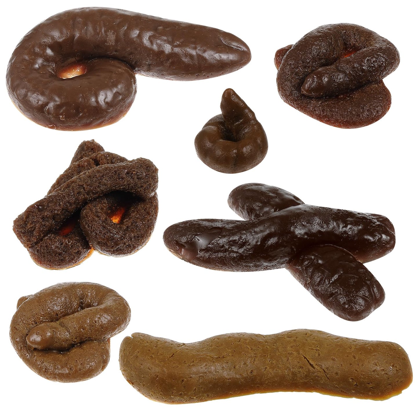 Chivao 7-Piece Fake Poo Set — Realistic Prank Toys for April Fools' Day