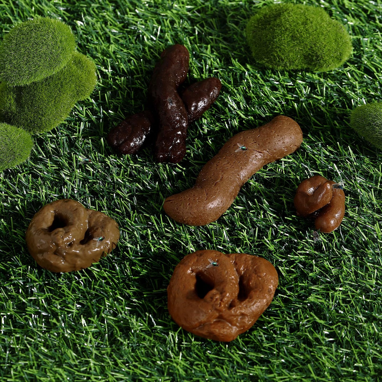 Chivao 7 Pieces Fake Poop – Realistic Prank Turd Toys for April Fools