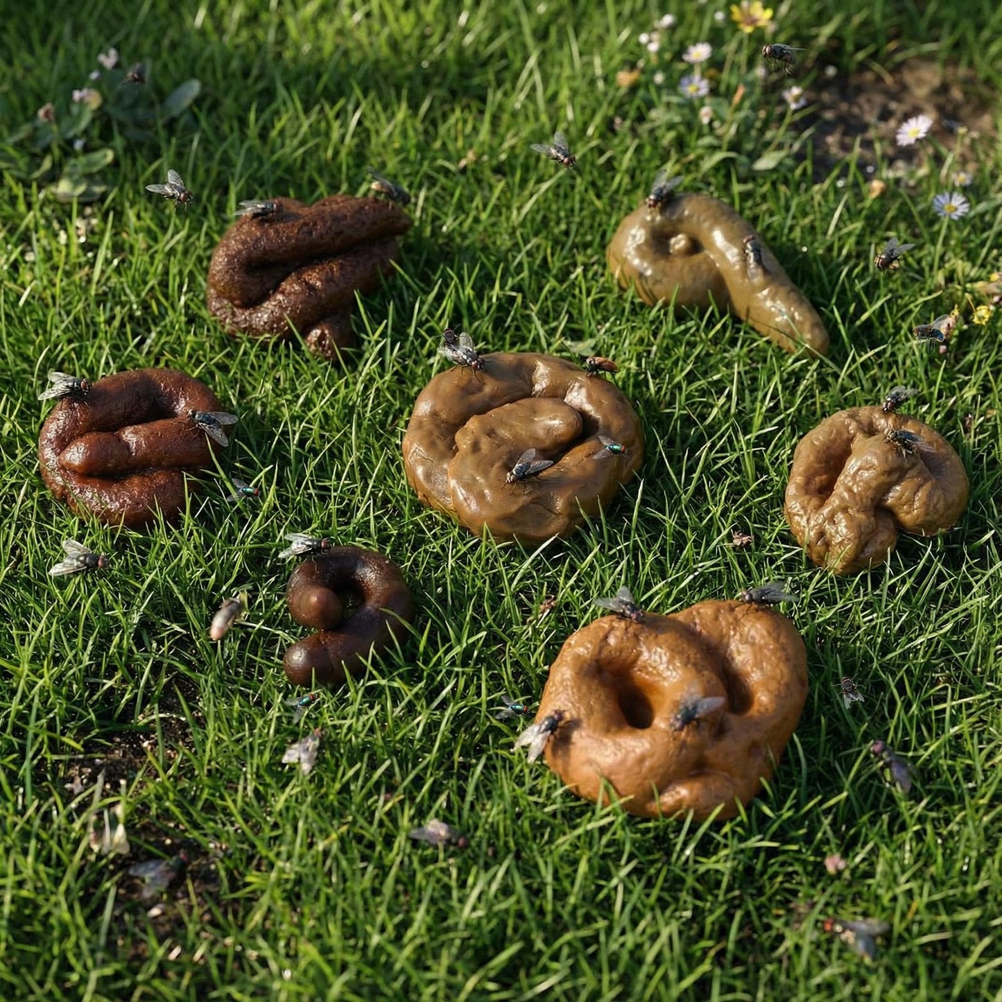 Chivao 7 Pieces Fake Poo – Realistic Prank Turd Toys for April Fools