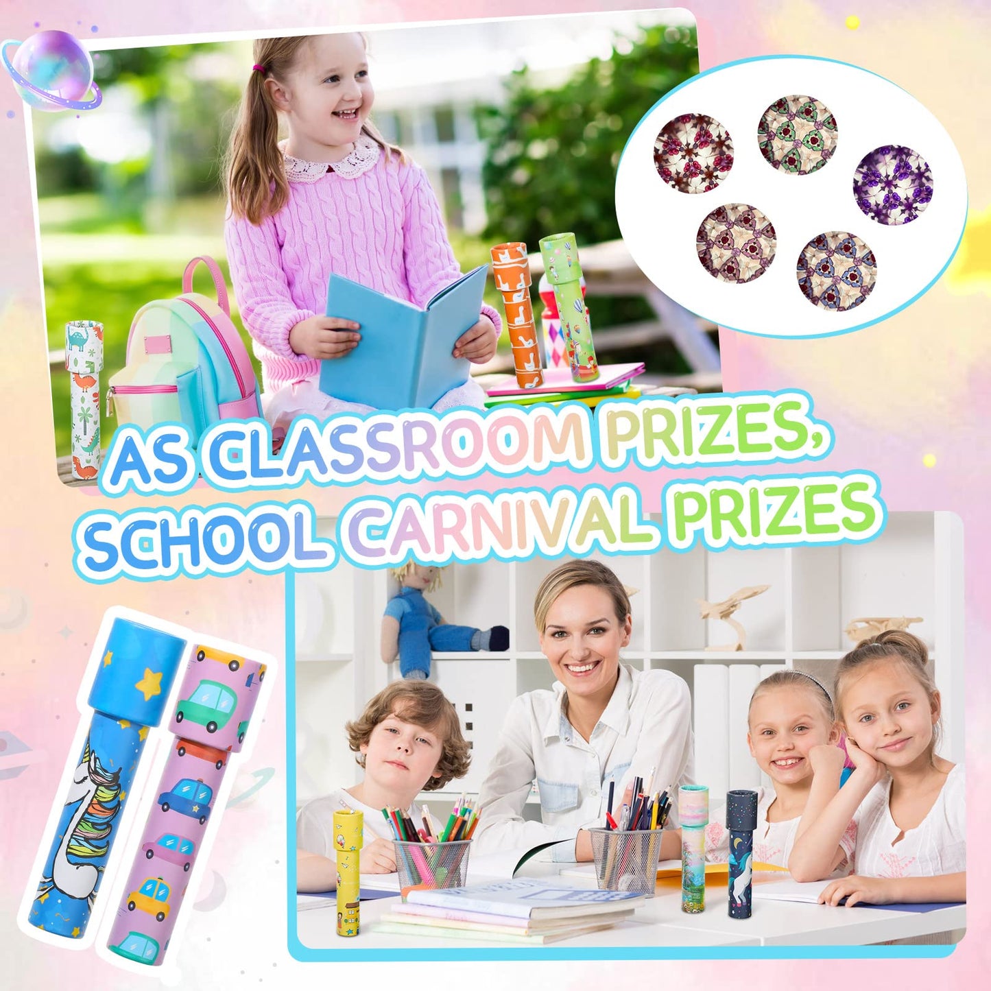 Chivao 30 Pcs Classic Kaleidoscopes – Vintage Kids Toys & Party Favors