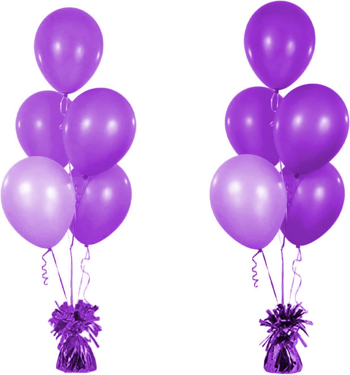 Chochkees Metallic Balloon Weights Purple 5.5-Inch 6-Pack – Party Favors & Decor