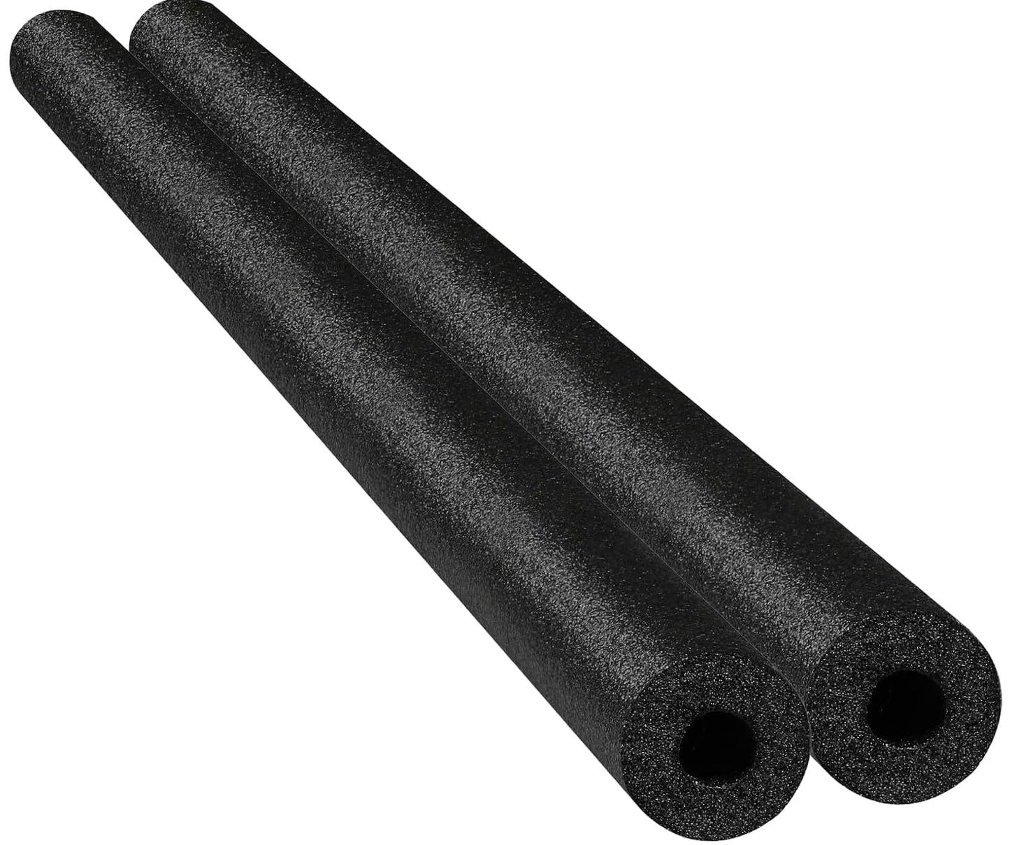 Chochkees Black Floating Pool Noodles – 2-Pack, 52-Inch Hollow Foam Tubes