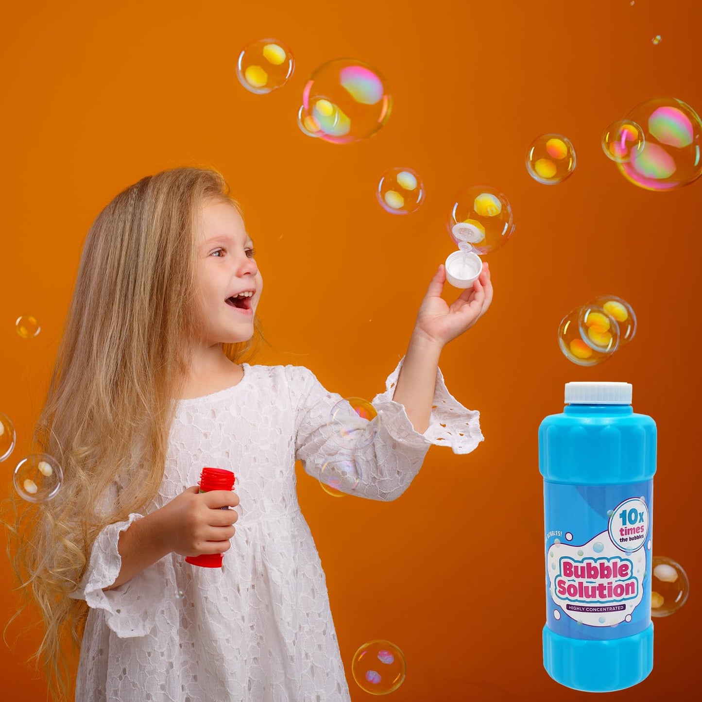 Chochkees Blue Bubble Solution – 16oz Non-Toxic Concentrate, Refills Up to 1.25 Gal