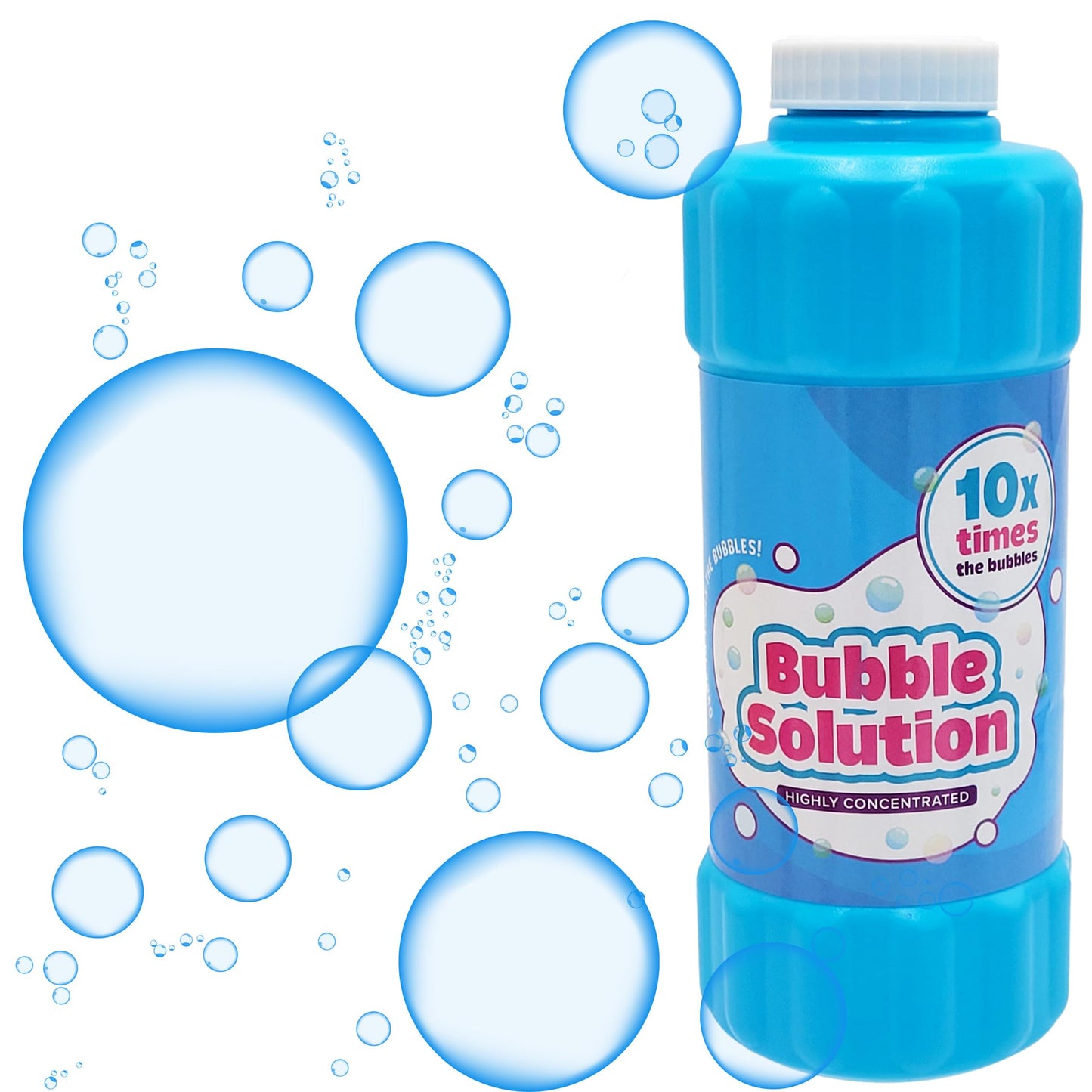 Chochkees Blue Bubble Solution – 16oz Non-Toxic Concentrate, Refills Up to 1.25 Gal