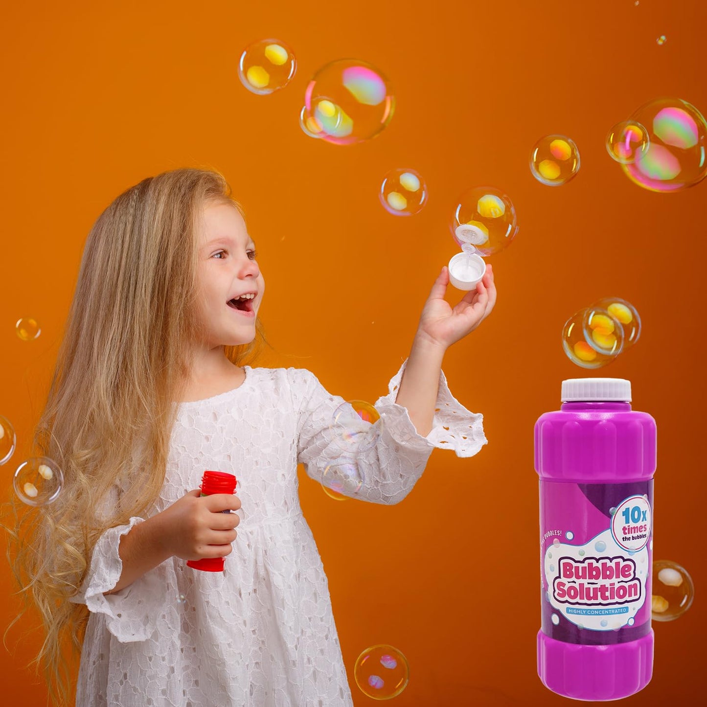 Chochkees Purple 16oz Concentrated Bubble Solution — Refills Up to 1.25 Gallons, Non-Toxic for Bubble Machines & Giant Bubbles
