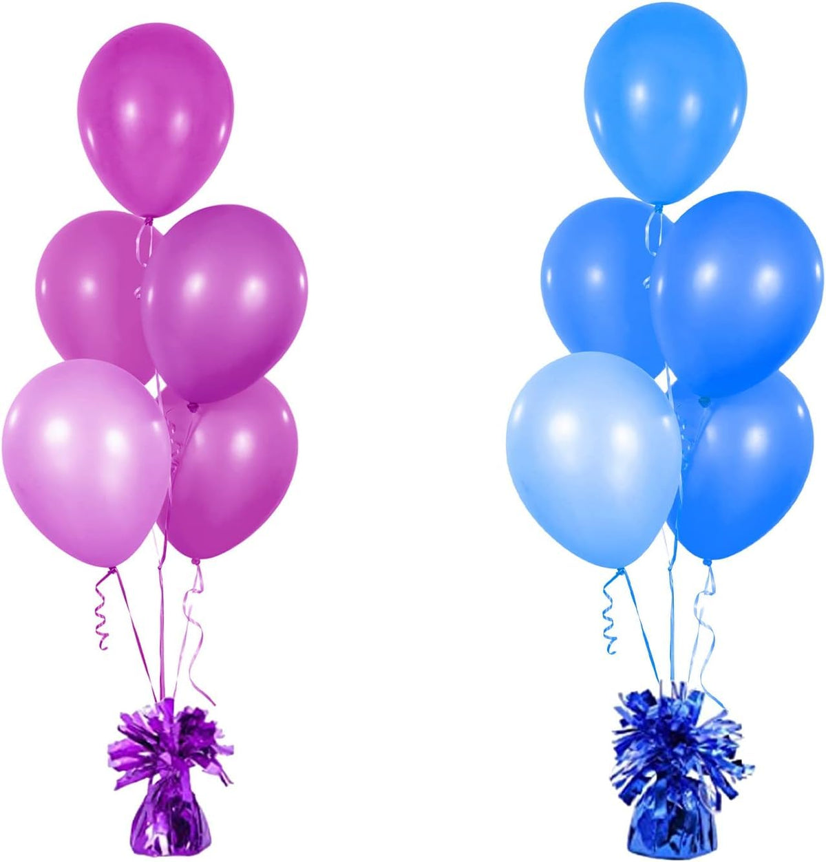 Chochkees Metallic Balloon Weights – Silver 5.5in, 6-Pack