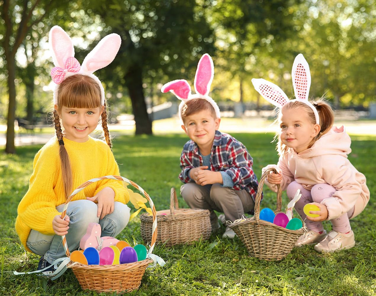 Chochkees Fillable Easter Eggs – 50-Pack Hinged 3-Inch Plastic Eggs in Assorted Bright Colors