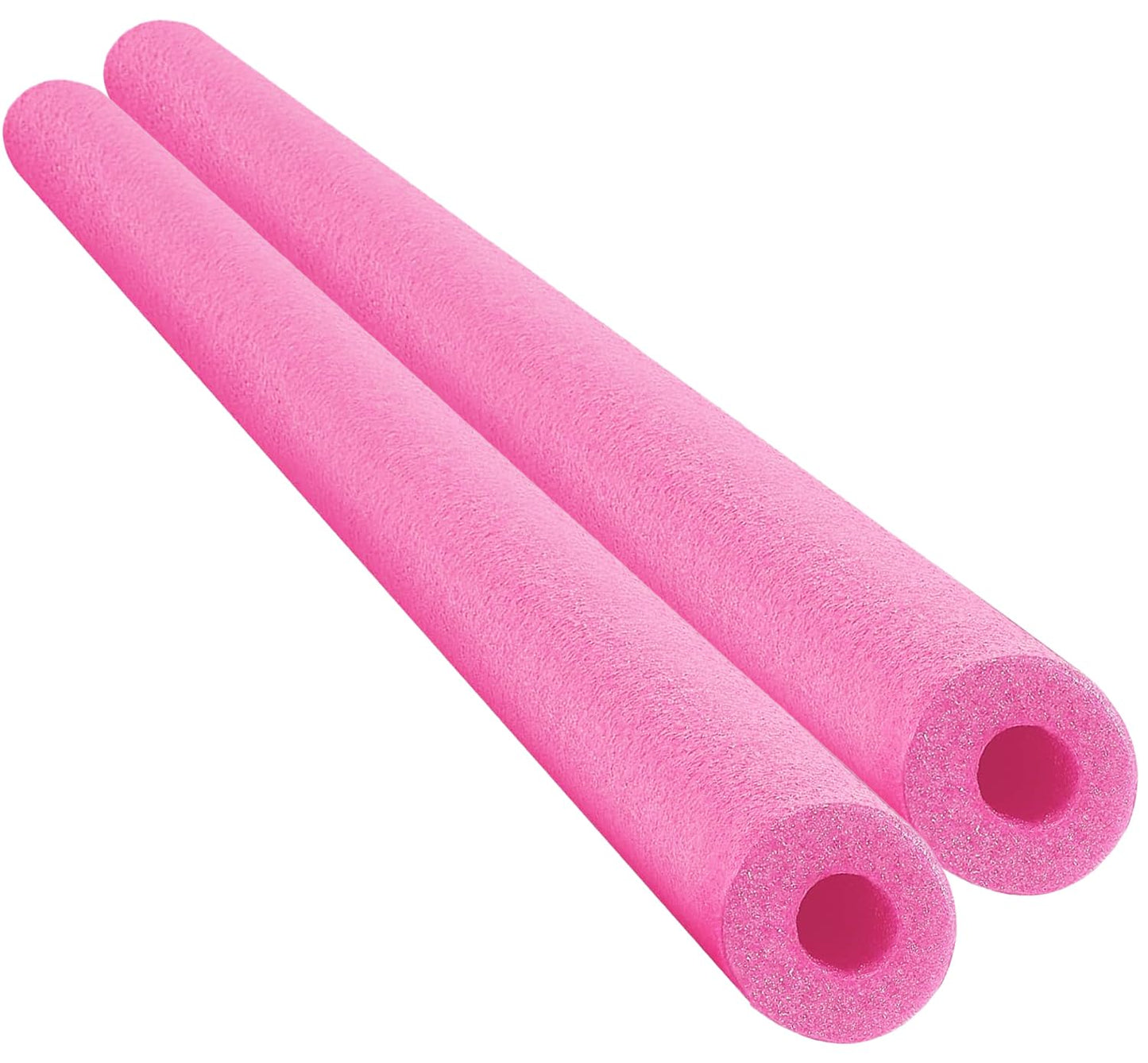 Chochkees Floating Pool Noodles 2-Pack – 52-Inch Pink Hollow Foam Tubes for Pool Fun