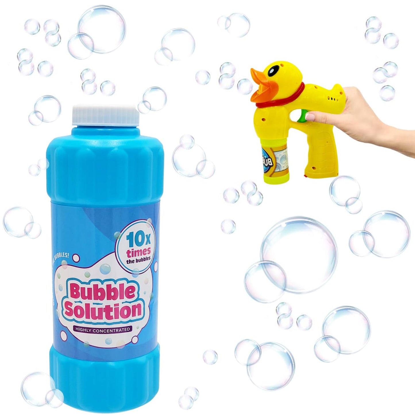 Chochkees Blue Bubble Solution – 16oz Non-Toxic Concentrate, Refills Up to 1.25 Gal