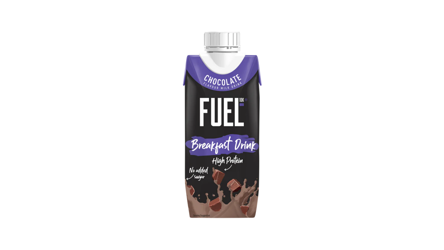 8 x Fuel10k Breakfast Drink Choc - 330ML
