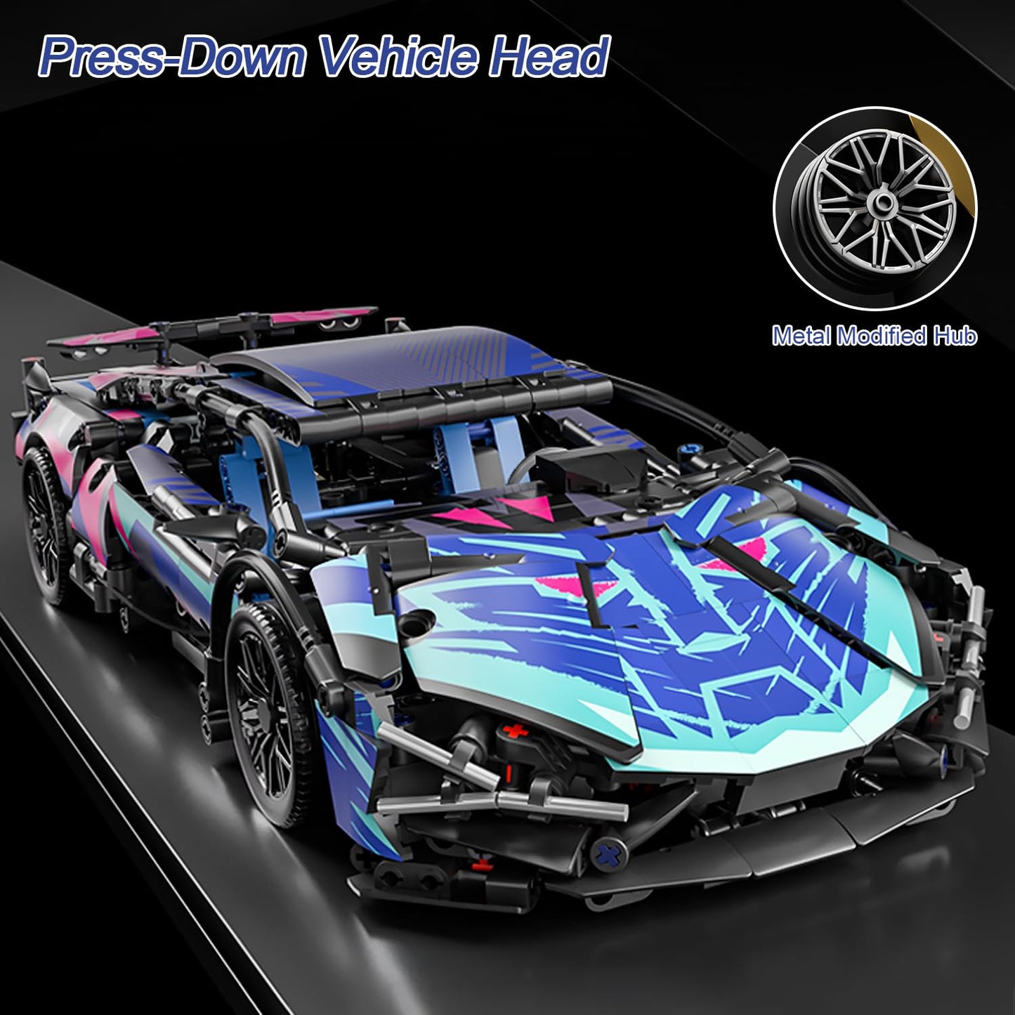 Chodia Sport Race Car Building Block Set 1:14 – 1314 Pcs for Adults & Teens