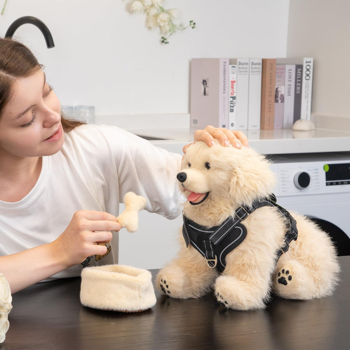 Chongker Shiba Inu Plush with Magnetic Toys – Lifelike Soft Dog Stuffed Animal