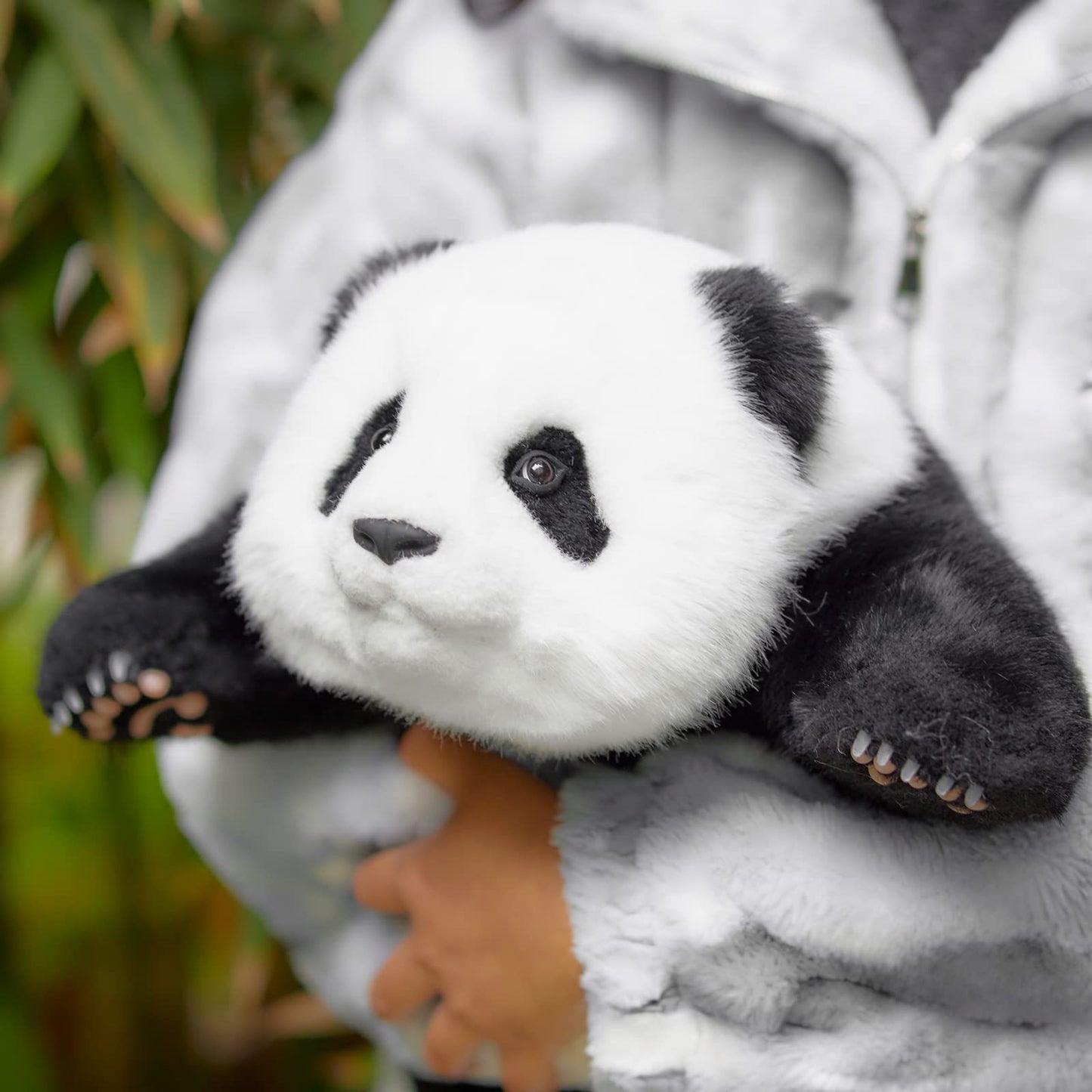 Chongker MengLan Weighted Panda Plush – 18-Inch, 4 Lb Handmade Realistic Panda Toy