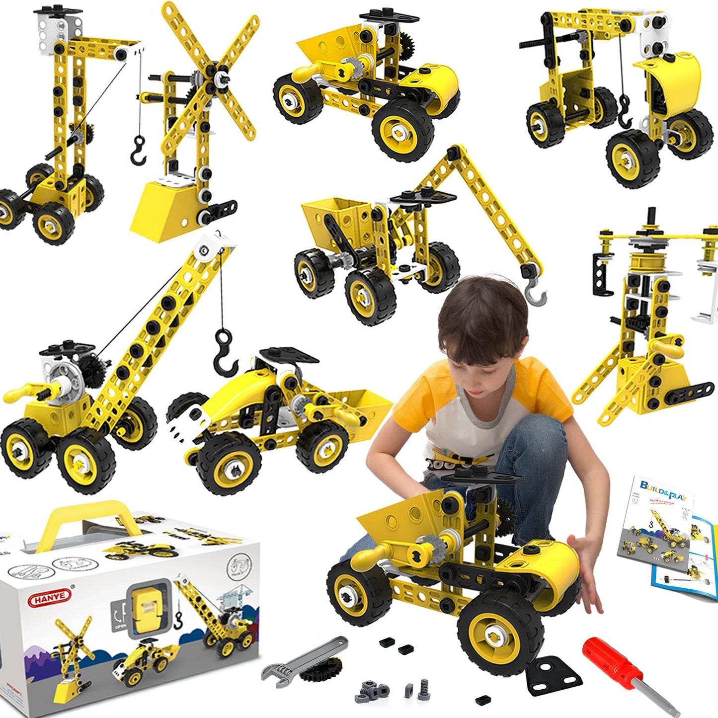 choopheme 10-in-1 STEM Toys for 5-9+ Year Olds | Building Block Kit