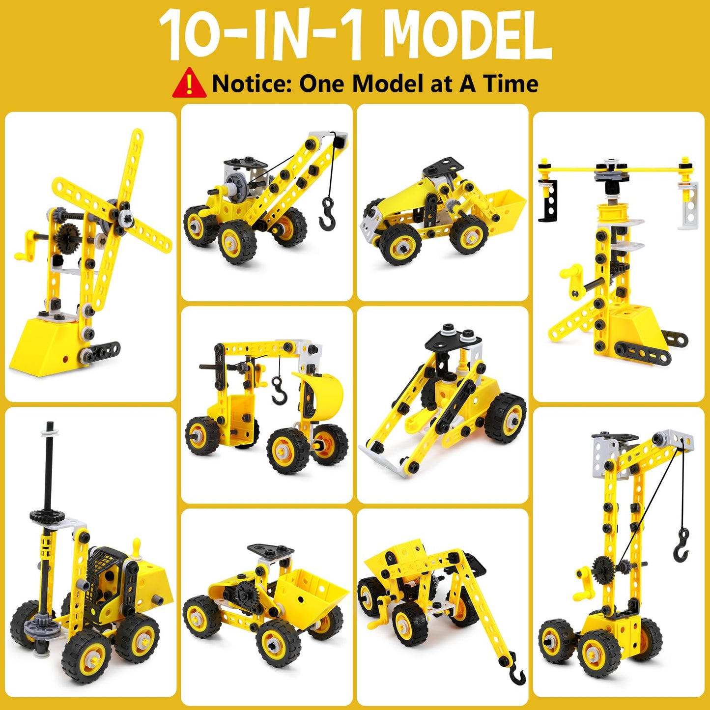 choopheme 10-in-1 STEM Toys for 5-9+ Year Olds | Building Block Kit