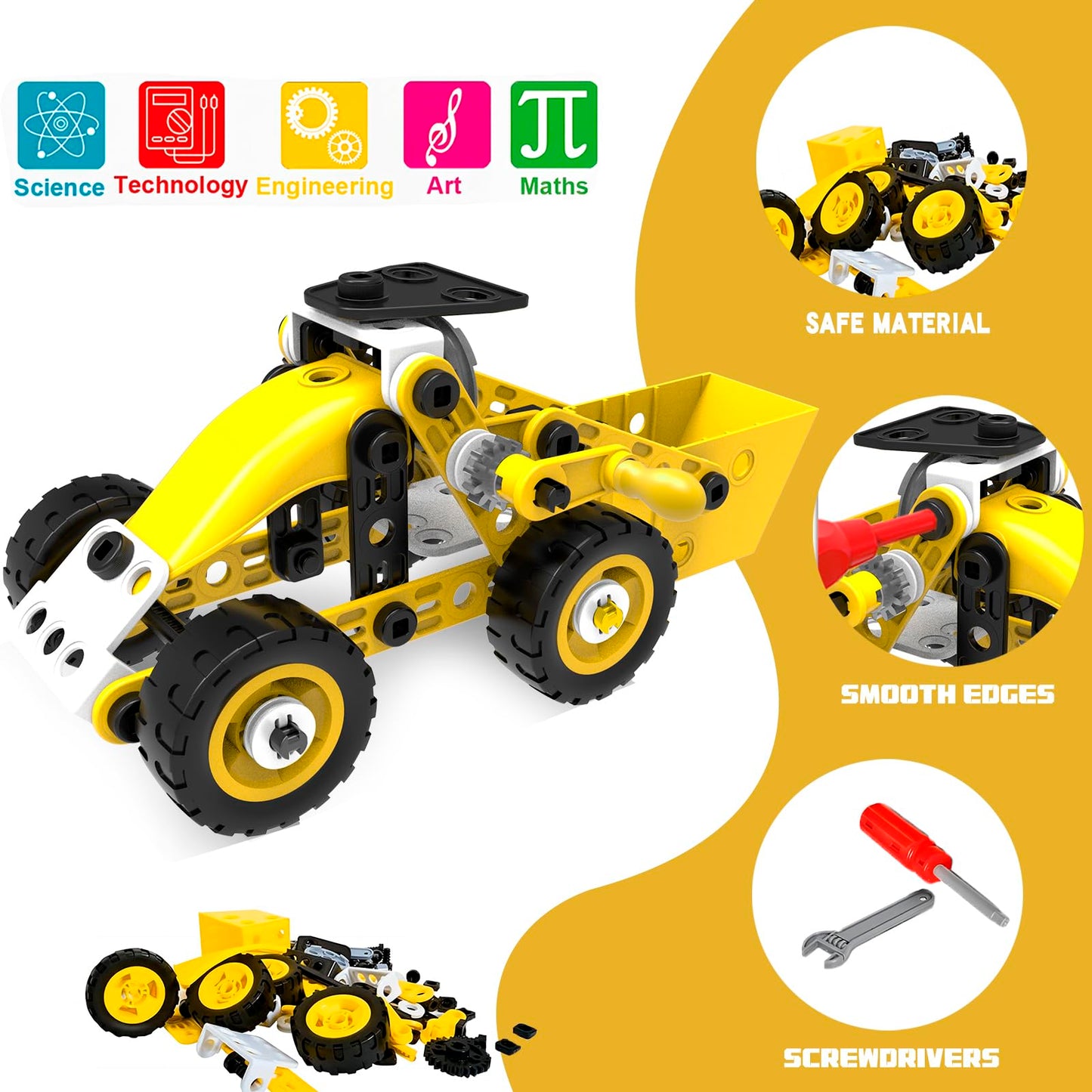 choopheme 10-in-1 STEM Toys for 5-9+ Year Olds | Building Block Kit