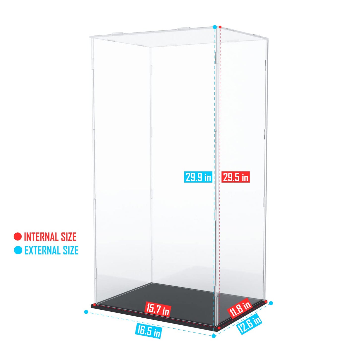 Choowin 29-Inch Tall Acrylic Display Case for Lego Space Launch System 10341 – Dustproof & Easy Assembly