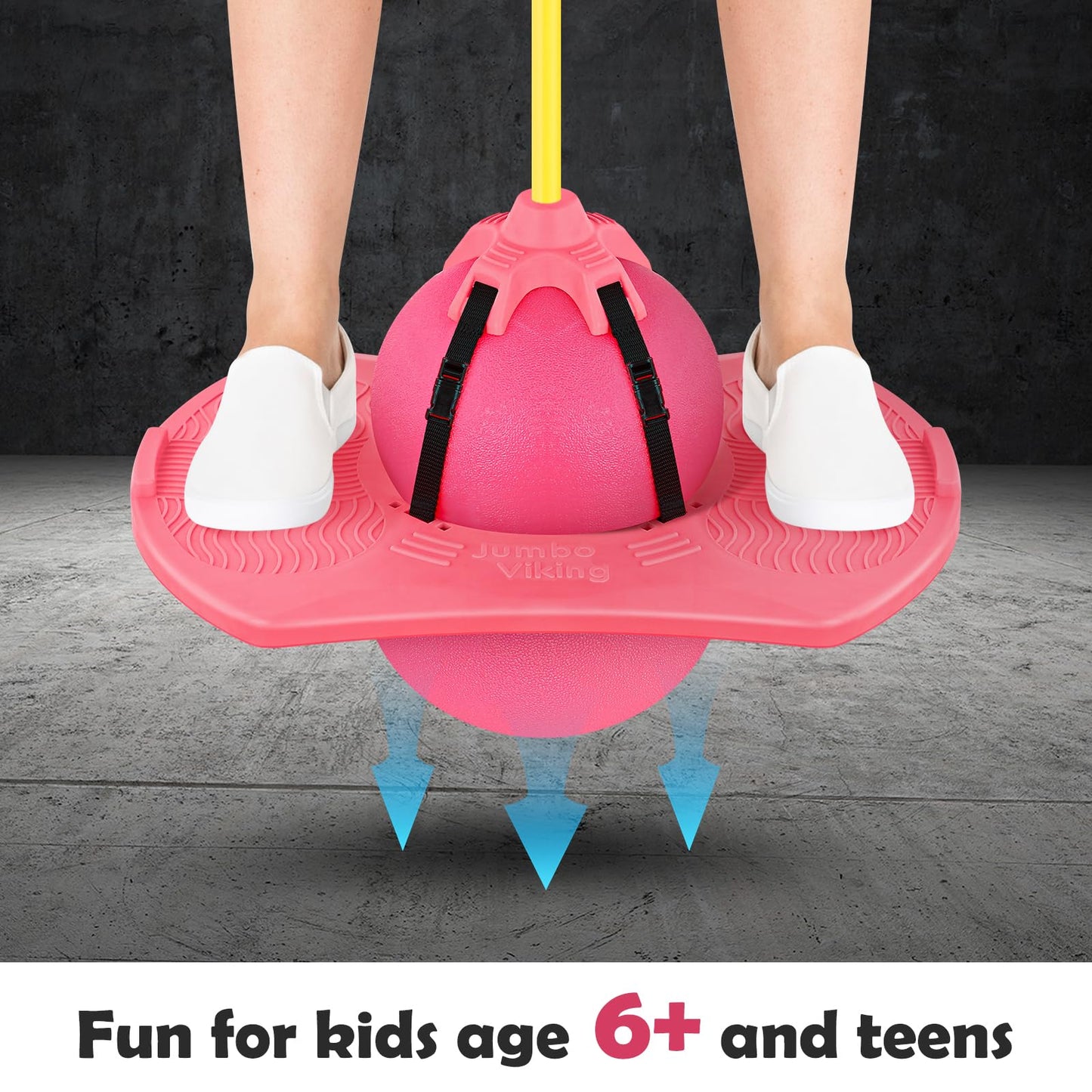 Christoy Pogo Jumper with Handle & Ball Pump – Safe Indoor/Outdoor Jumping