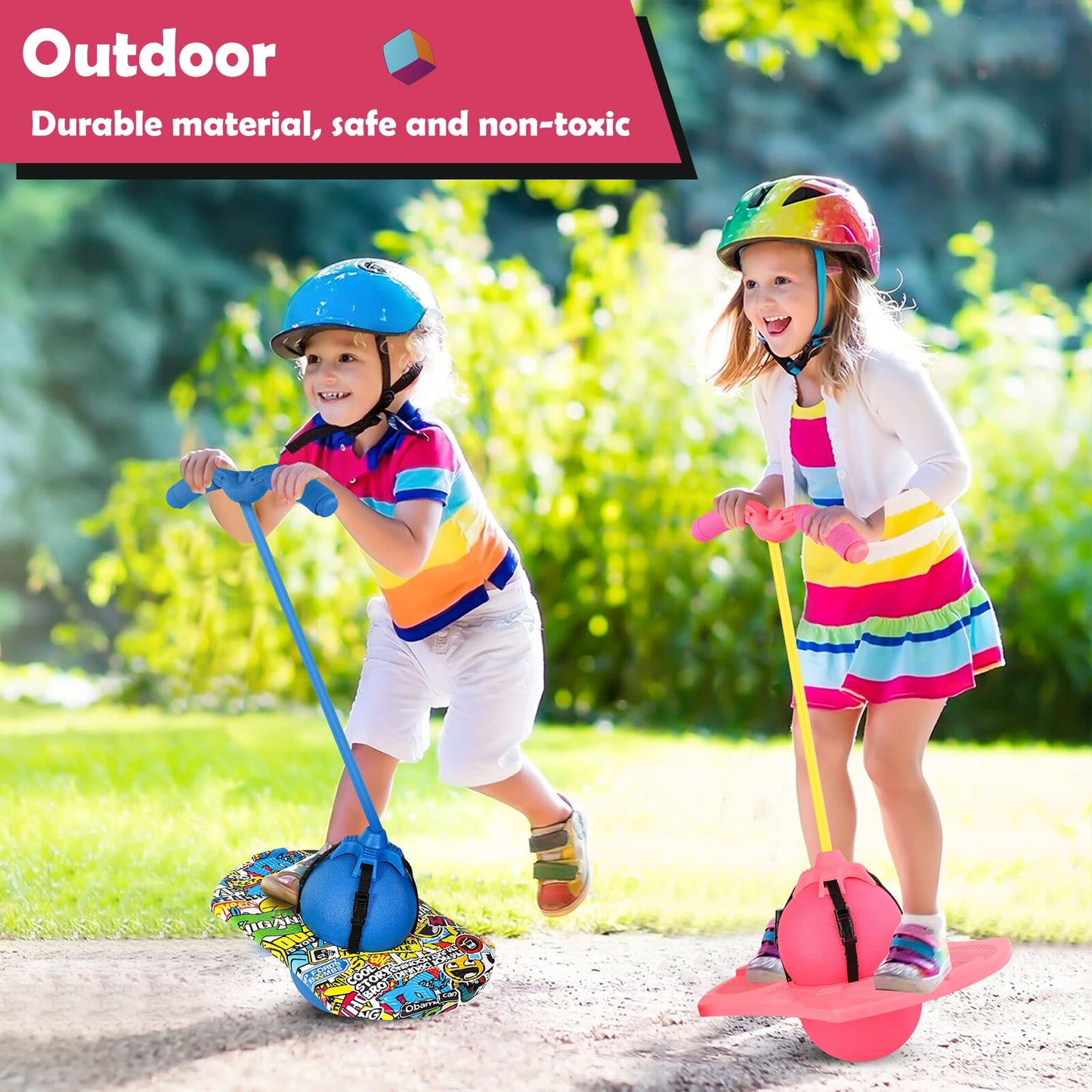 Christoy Pogo Jumper with Handle & Ball Pump – Safe Indoor/Outdoor Jumping