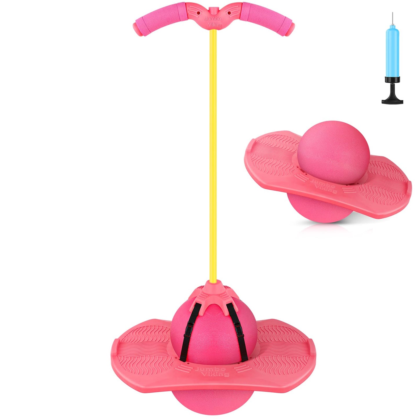 Christoy Pogo Jumper with Handle & Ball Pump – Safe Indoor/Outdoor Jumping