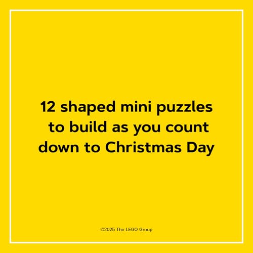 Chronicle Books Lego Countdown to Christmas Puzzles — 12 Days of Minifigure Advent Puzzles, 48-Piece Minis