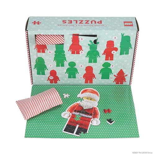Chronicle Books Lego Countdown to Christmas Puzzles — 12 Days of Minifigure Advent Puzzles, 48-Piece Minis