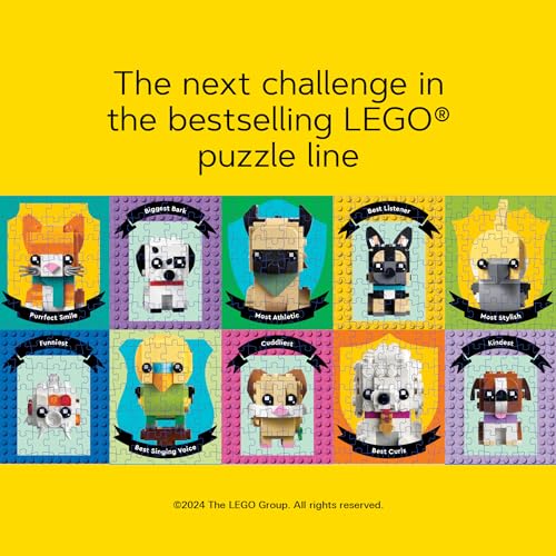 Chronicle Books Lego Pet Pals 1000-Piece Puzzle | BrickHeadz Pets