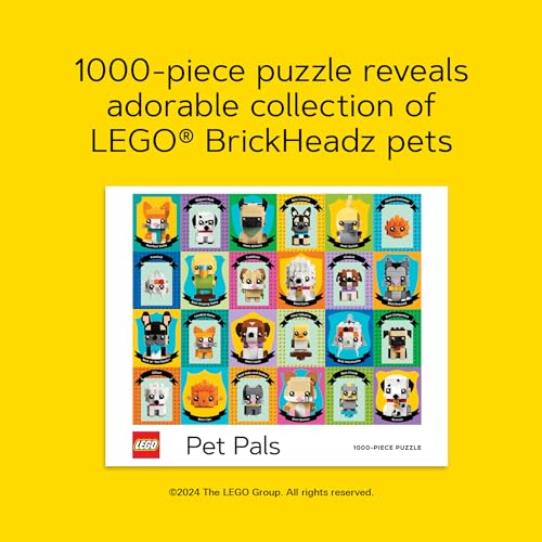 Chronicle Books Lego Pet Pals 1000-Piece Puzzle | BrickHeadz Pets
